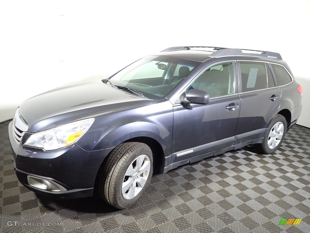 2011 Outback 2.5i Premium Wagon - Graphite Gray Metallic / Off Black photo #7