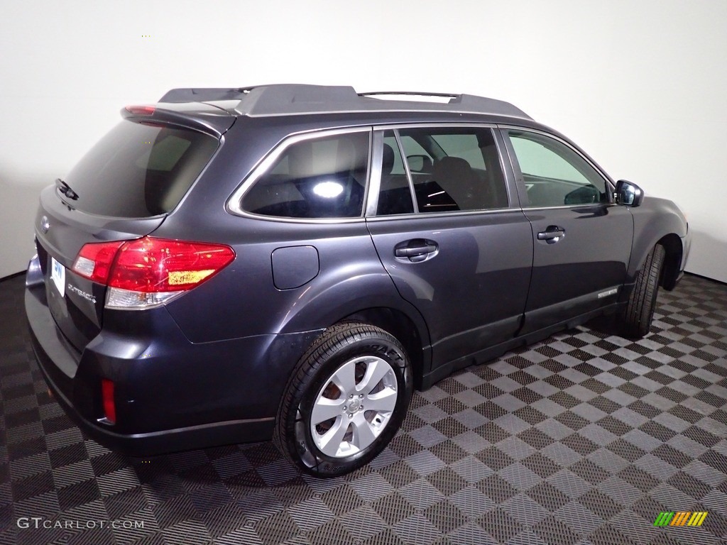 2011 Outback 2.5i Premium Wagon - Graphite Gray Metallic / Off Black photo #14