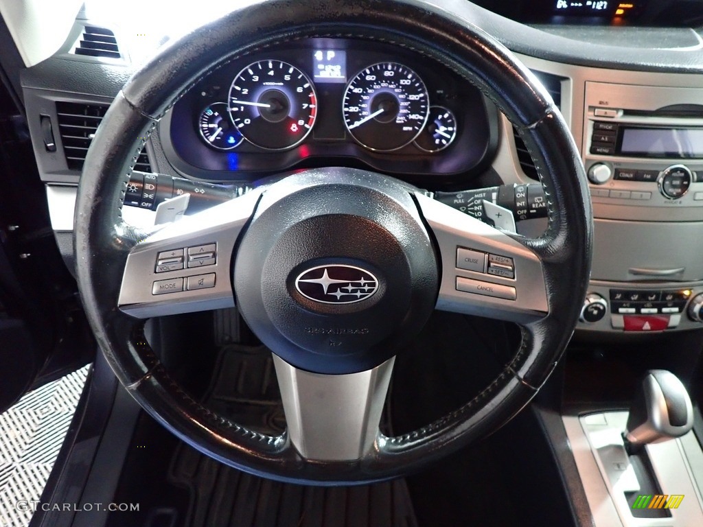 2011 Outback 2.5i Premium Wagon - Graphite Gray Metallic / Off Black photo #29
