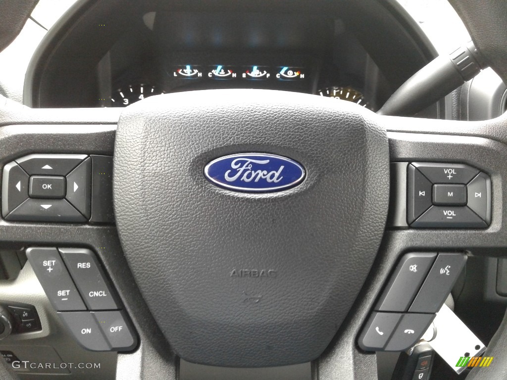 2017 Ford F150 XL SuperCab Earth Gray Steering Wheel Photo #140028637