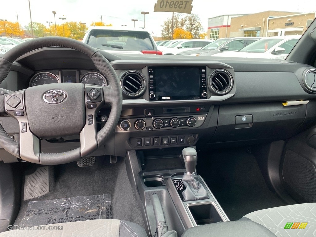 2021 Toyota Tacoma TRD Off Road Double Cab 4x4 TRD Cement/Black Dashboard Photo #140028988