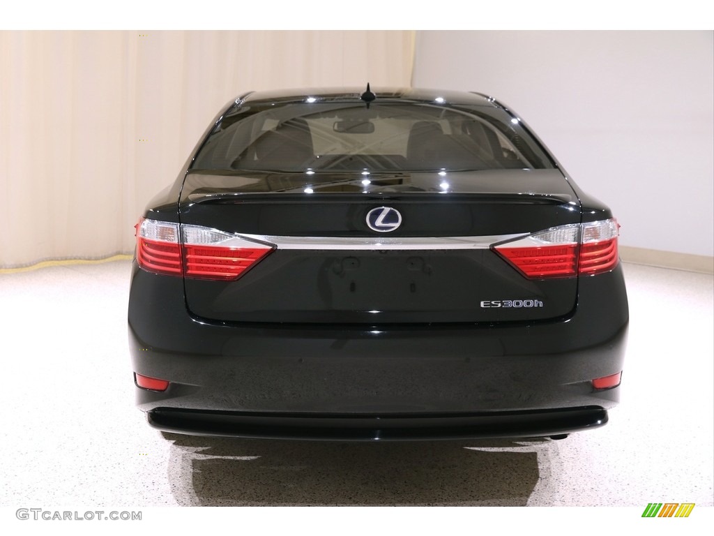 2013 ES 300h Hybrid - Obsidian Black / Light Gray photo #23
