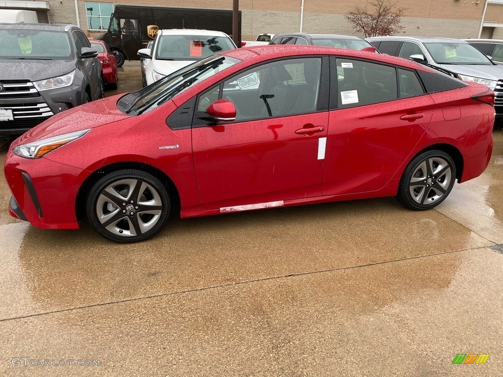 Supersonic Red 2021 Toyota Prius Limited Exterior Photo #140029504