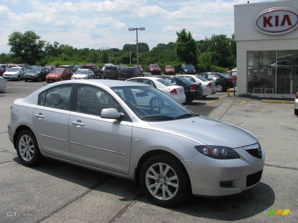 2007 MAZDA3 i Touring Sedan - Sunlight Silver Metallic / Black photo #1