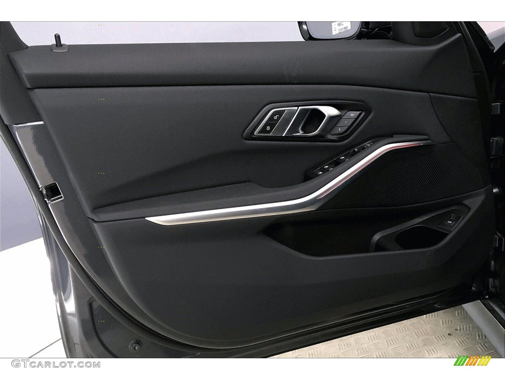 2021 BMW 3 Series 330i Sedan Black Door Panel Photo #140031265