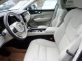 Blonde/Charcoal 2021 Volvo XC60 T6 AWD Momentum Interior Color