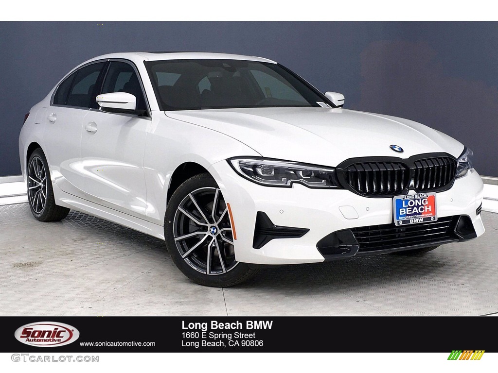 2021 3 Series 330i Sedan - Alpine White / Black photo #1