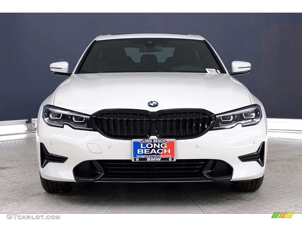 2021 3 Series 330i Sedan - Alpine White / Black photo #2