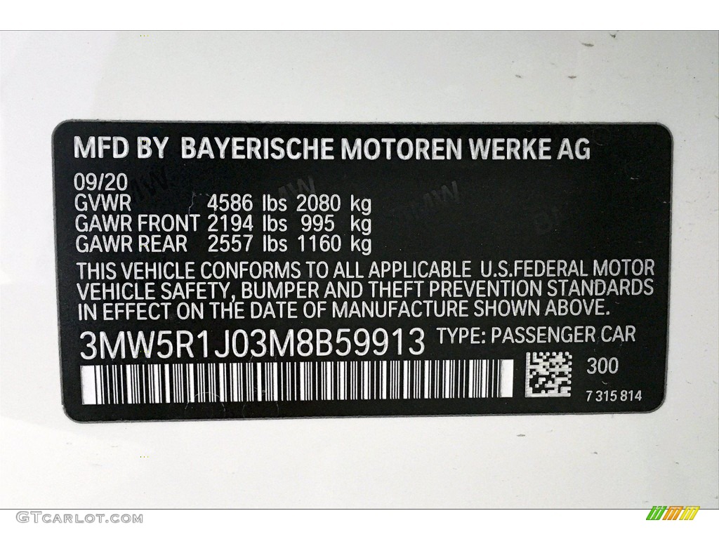 2021 3 Series 330i Sedan - Alpine White / Black photo #18