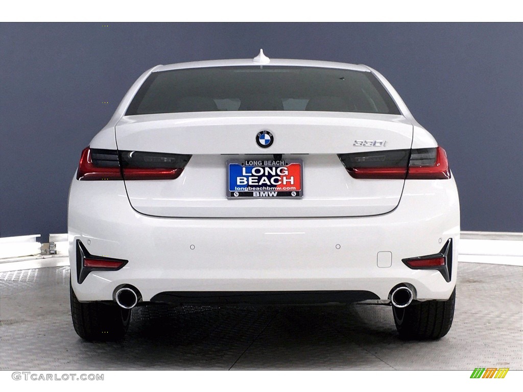 2021 3 Series 330i Sedan - Alpine White / Black photo #4