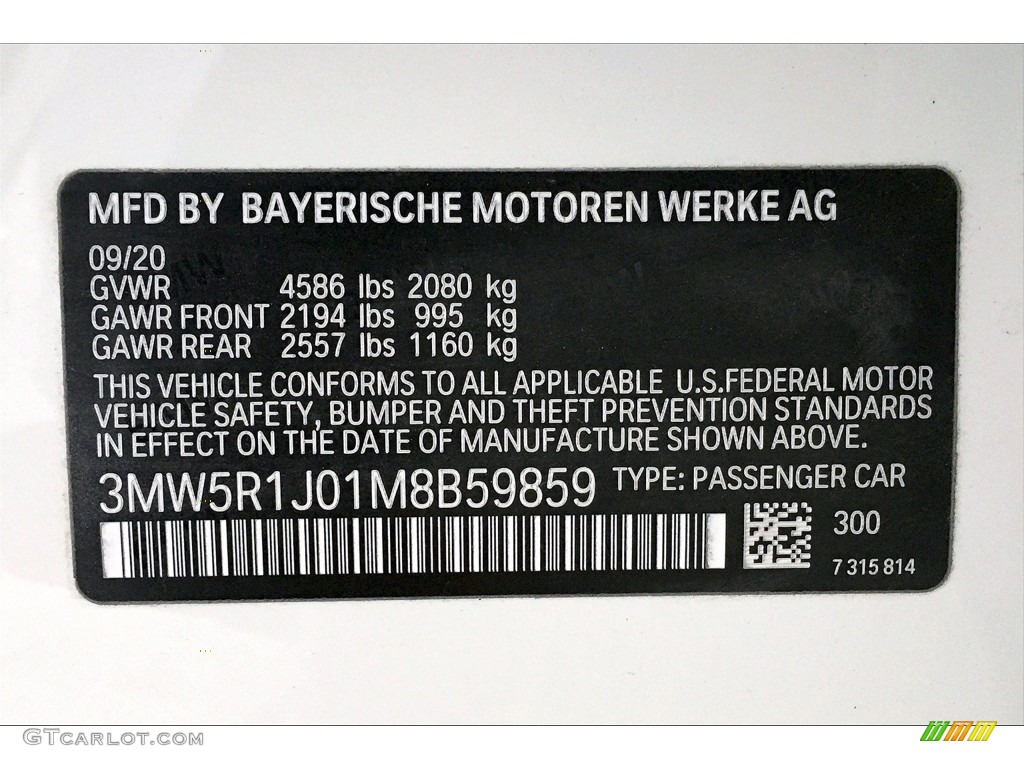 2021 3 Series 330i Sedan - Alpine White / Black photo #18