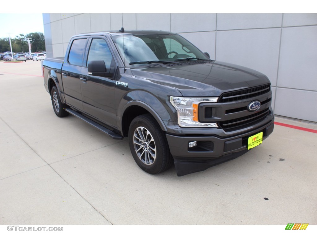 2019 F150 XLT SuperCrew - Magnetic / Black photo #2