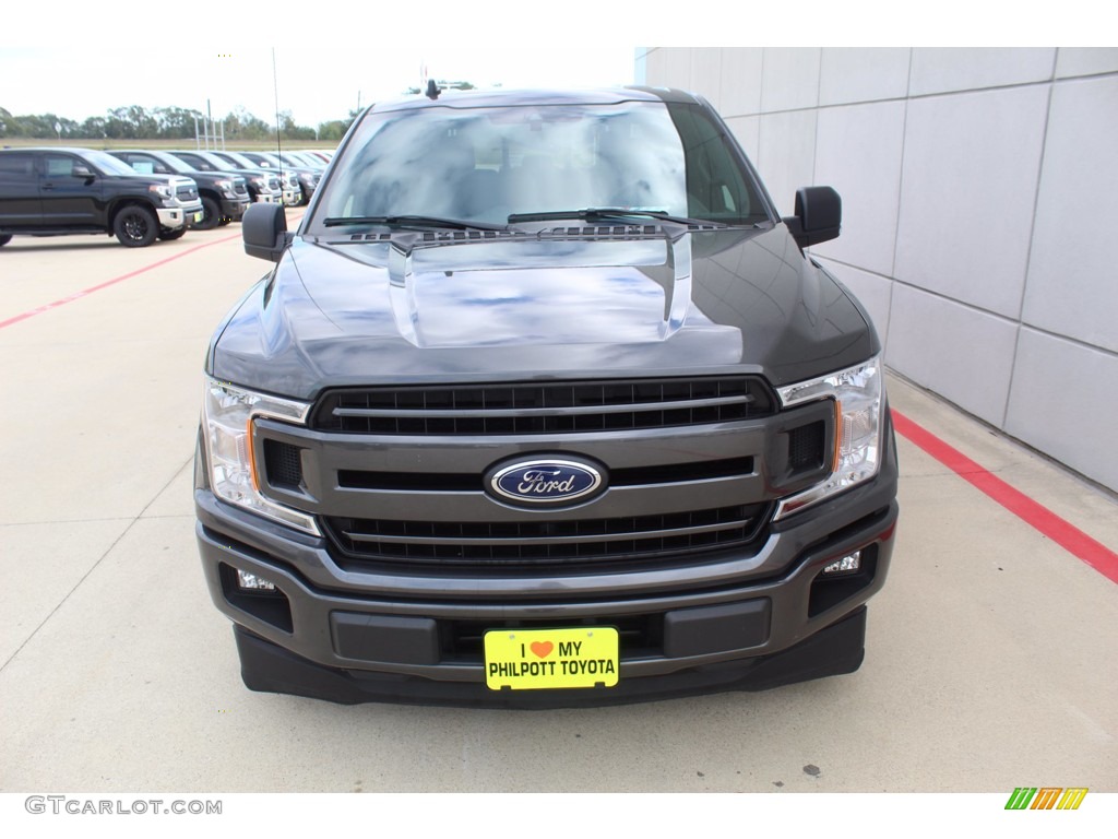 2019 F150 XLT SuperCrew - Magnetic / Black photo #3