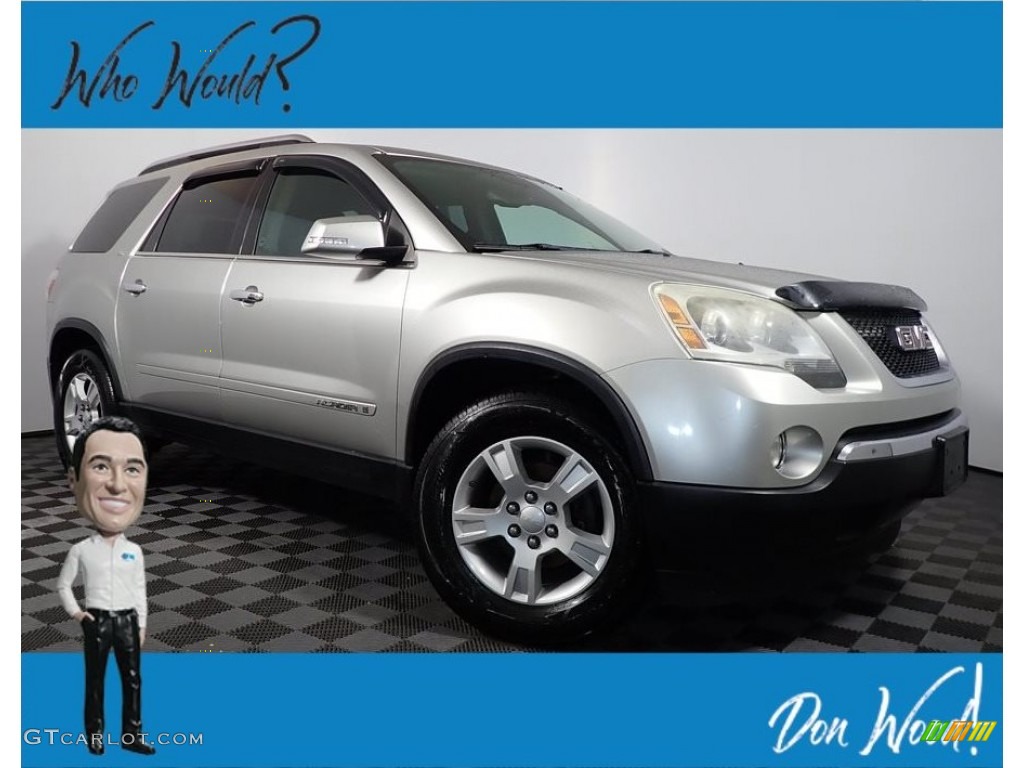 2008 Acadia SLT AWD - Liquid Silver Metallic / Ebony photo #1
