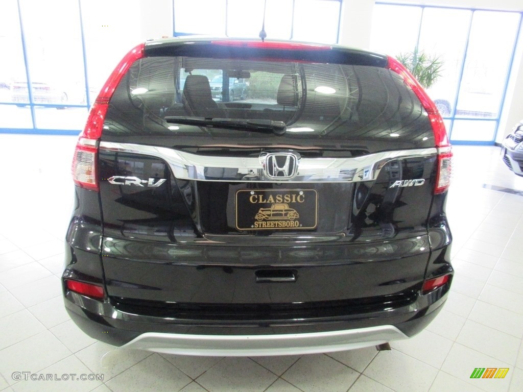 2016 CR-V EX AWD - Crystal Black Pearl / Black photo #7