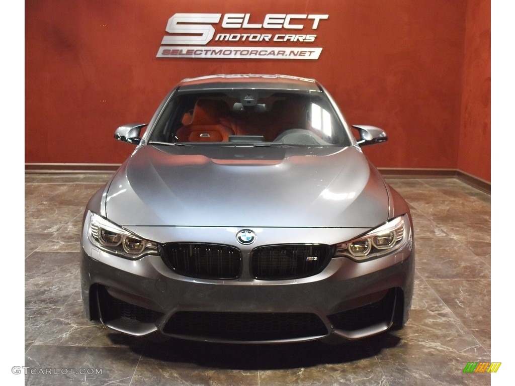 2017 M3 Sedan - Mineral Grey Metallic / Sakhir Orange/Black photo #2