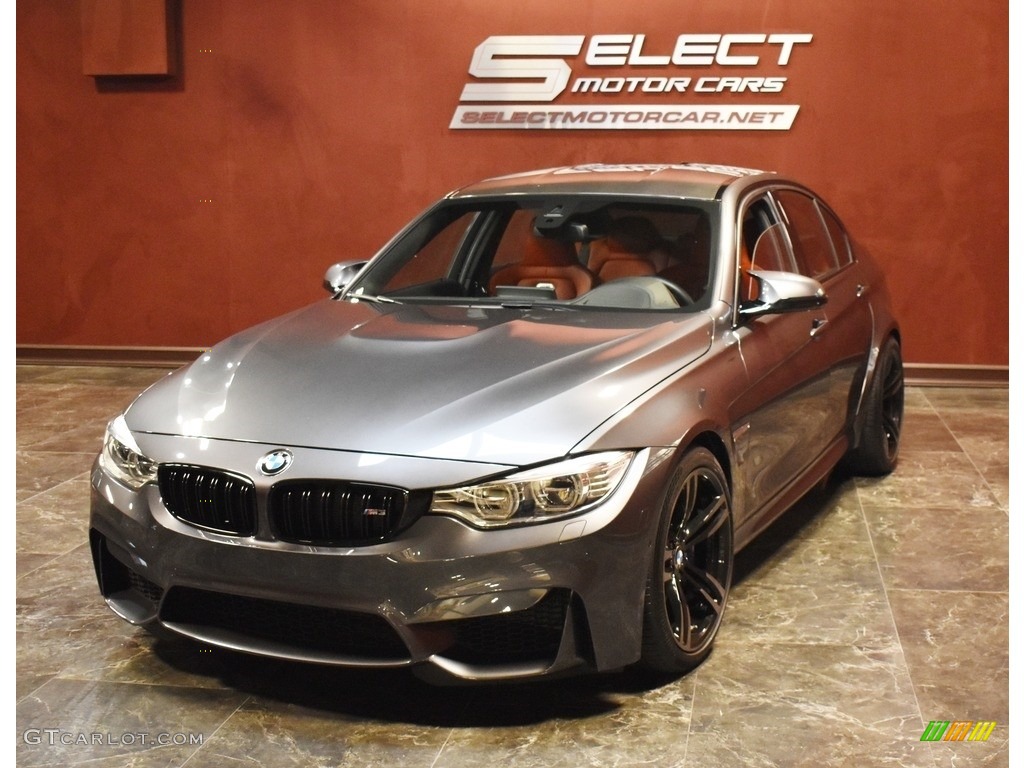 2017 M3 Sedan - Mineral Grey Metallic / Sakhir Orange/Black photo #6