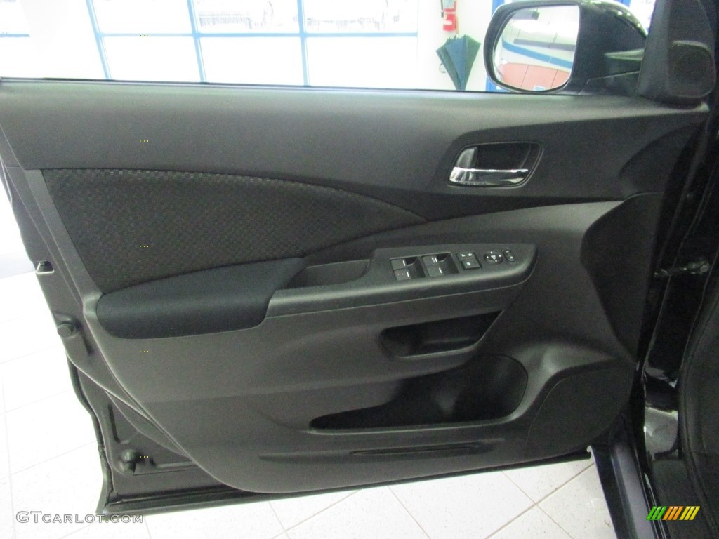 2016 Honda CR-V EX AWD Black Door Panel Photo #140035843