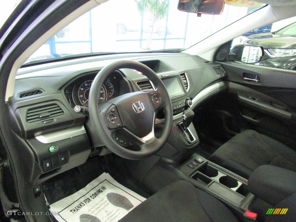 Black Interior 2016 Honda CR-V EX AWD Photo #140035855