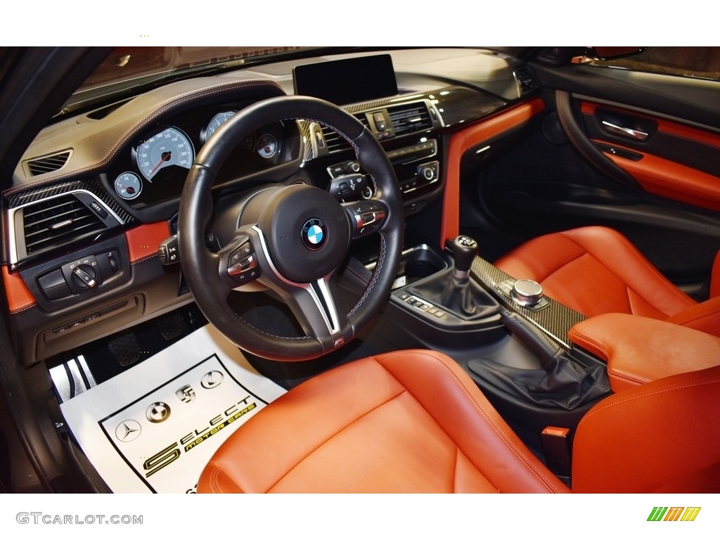 2017 M3 Sedan - Mineral Grey Metallic / Sakhir Orange/Black photo #9