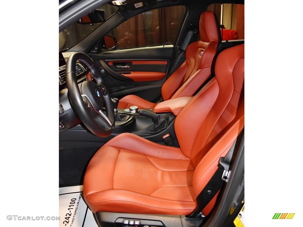 2017 M3 Sedan - Mineral Grey Metallic / Sakhir Orange/Black photo #10
