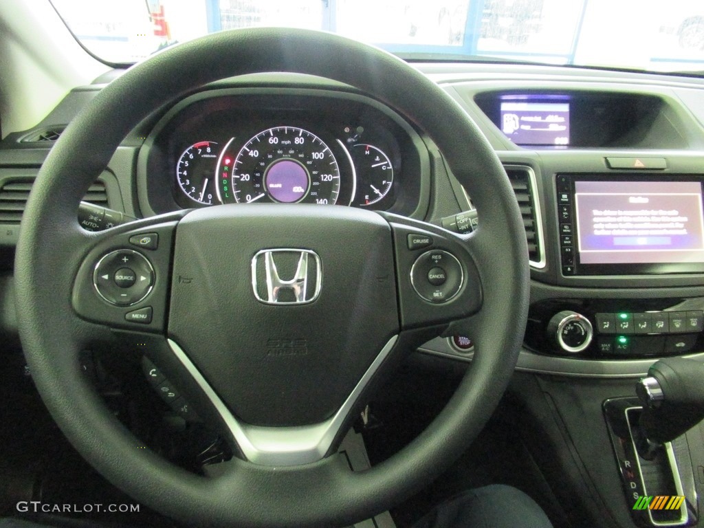 2016 Honda CR-V EX AWD Black Steering Wheel Photo #140035909