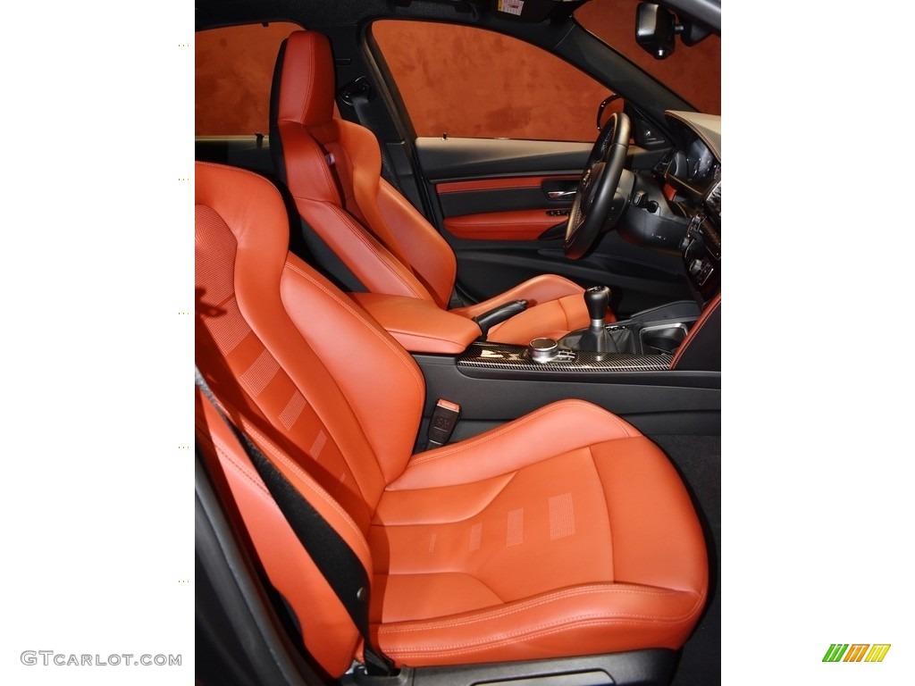 2017 M3 Sedan - Mineral Grey Metallic / Sakhir Orange/Black photo #14