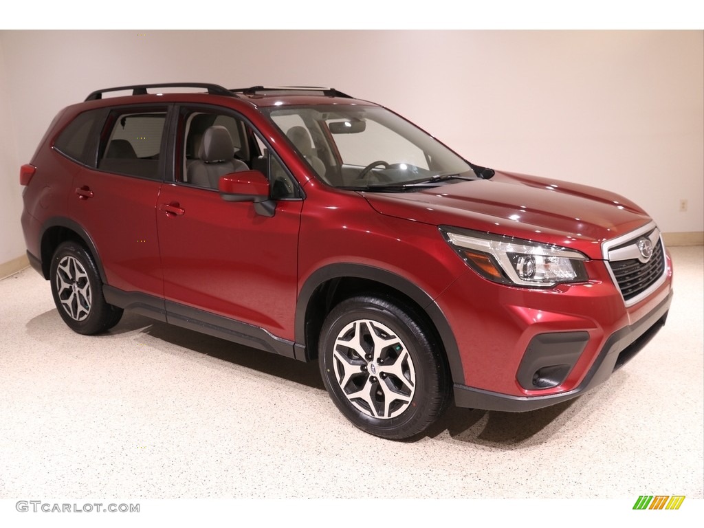 2019 Crimson Red Pearl Subaru Forester 2.5i Premium 140028187