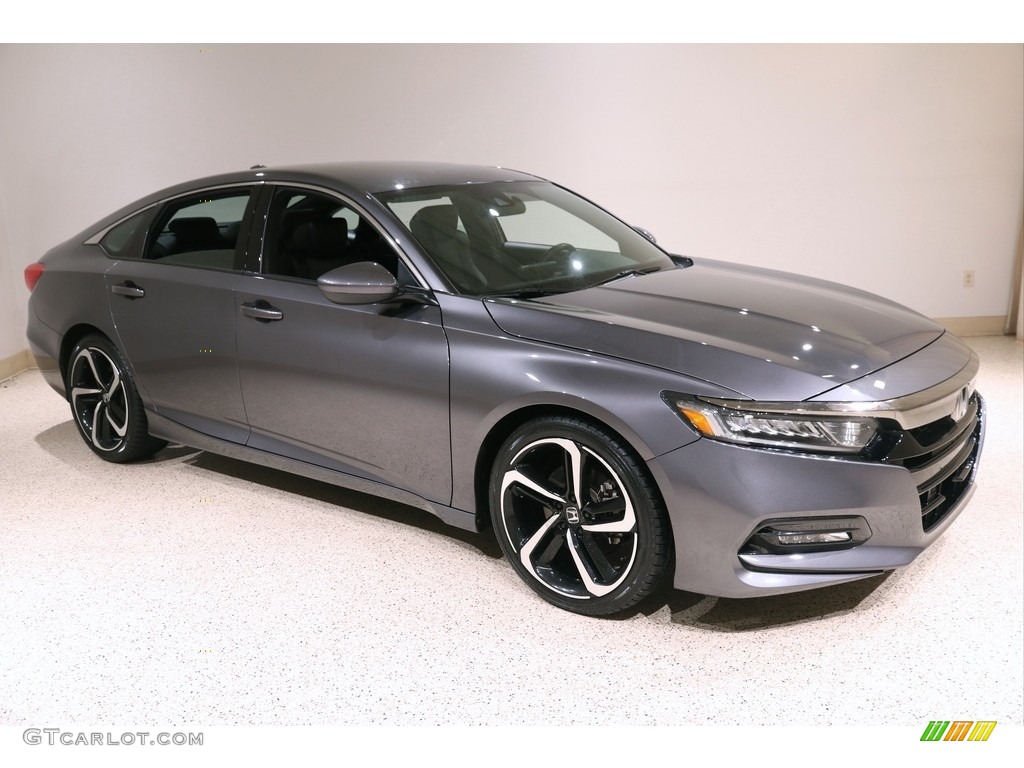 Modern Steel Metallic 2018 Honda Accord Sport Sedan Exterior Photo #140036641