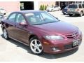 2006 Dark Cherry Metallic Mazda MAZDA6 s Sedan  photo #3