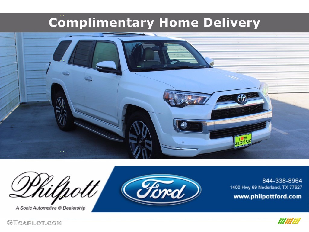 2017 4Runner Limited - Blizzard Pearl White / Sand Beige photo #1
