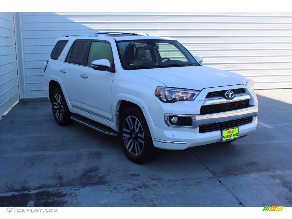 2017 4Runner Limited - Blizzard Pearl White / Sand Beige photo #2