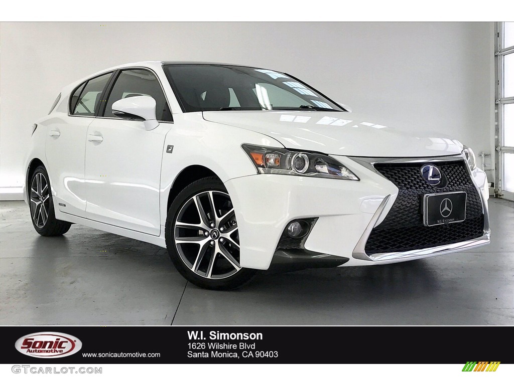 2016 CT 200h F Sport Hybrid - Ultra White / Black photo #1