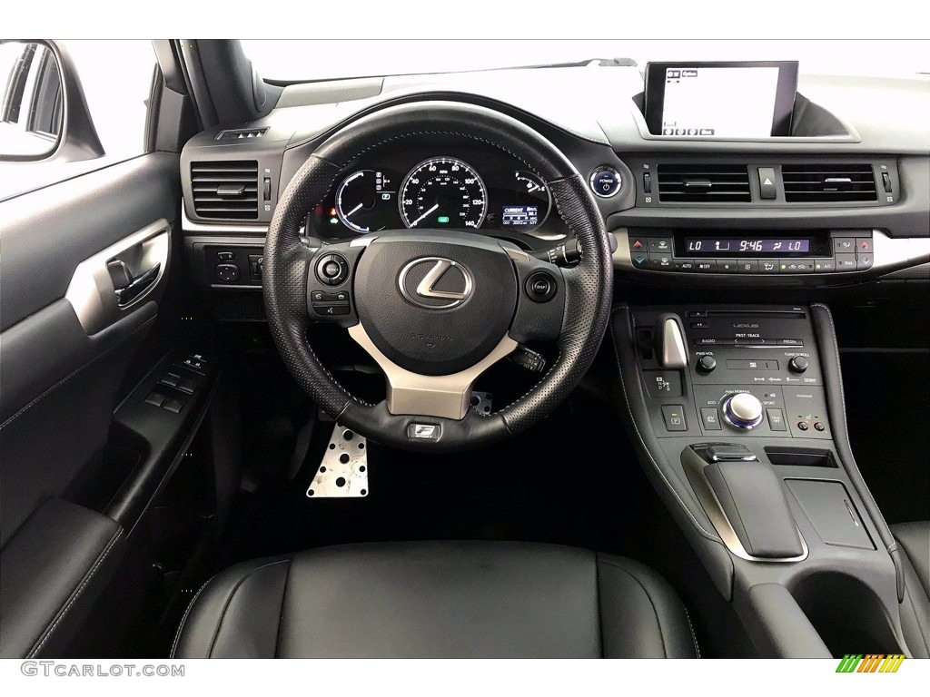 2016 Lexus CT 200h F Sport Hybrid Black Dashboard Photo #140038999