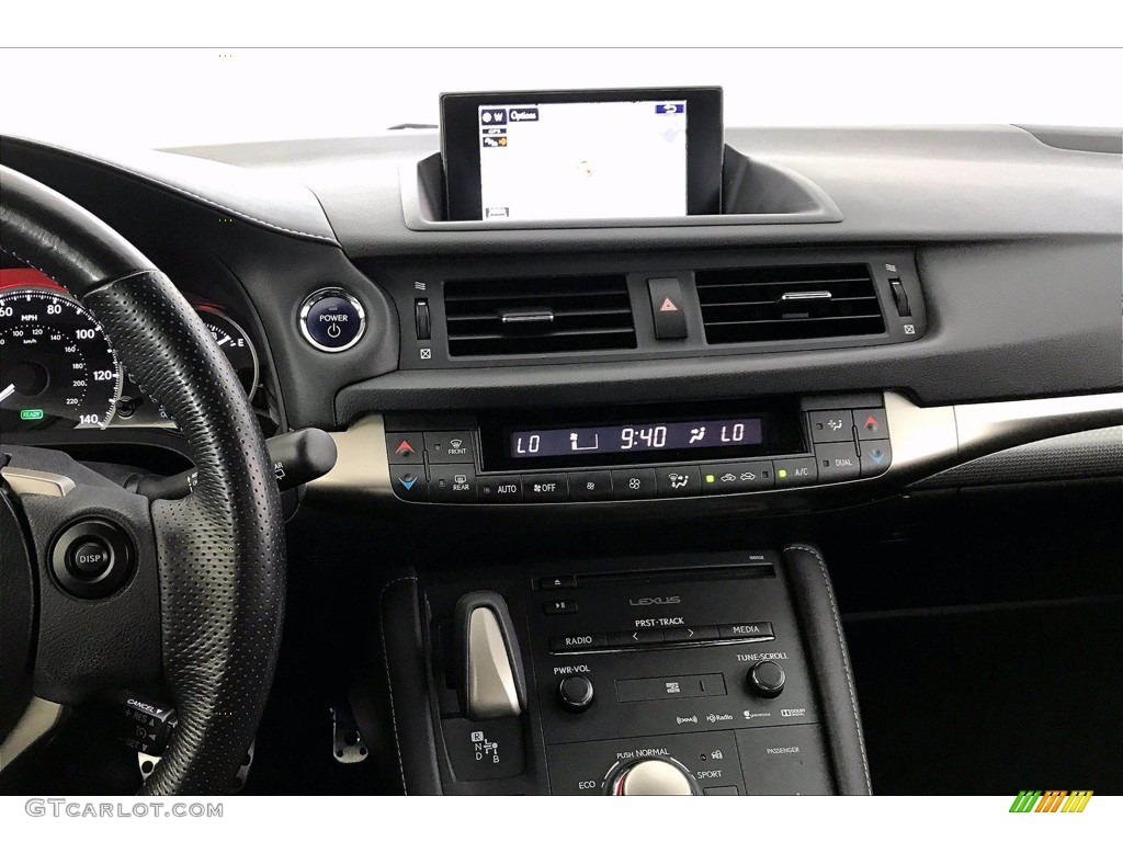 2016 Lexus CT 200h F Sport Hybrid Black Dashboard Photo #140039005
