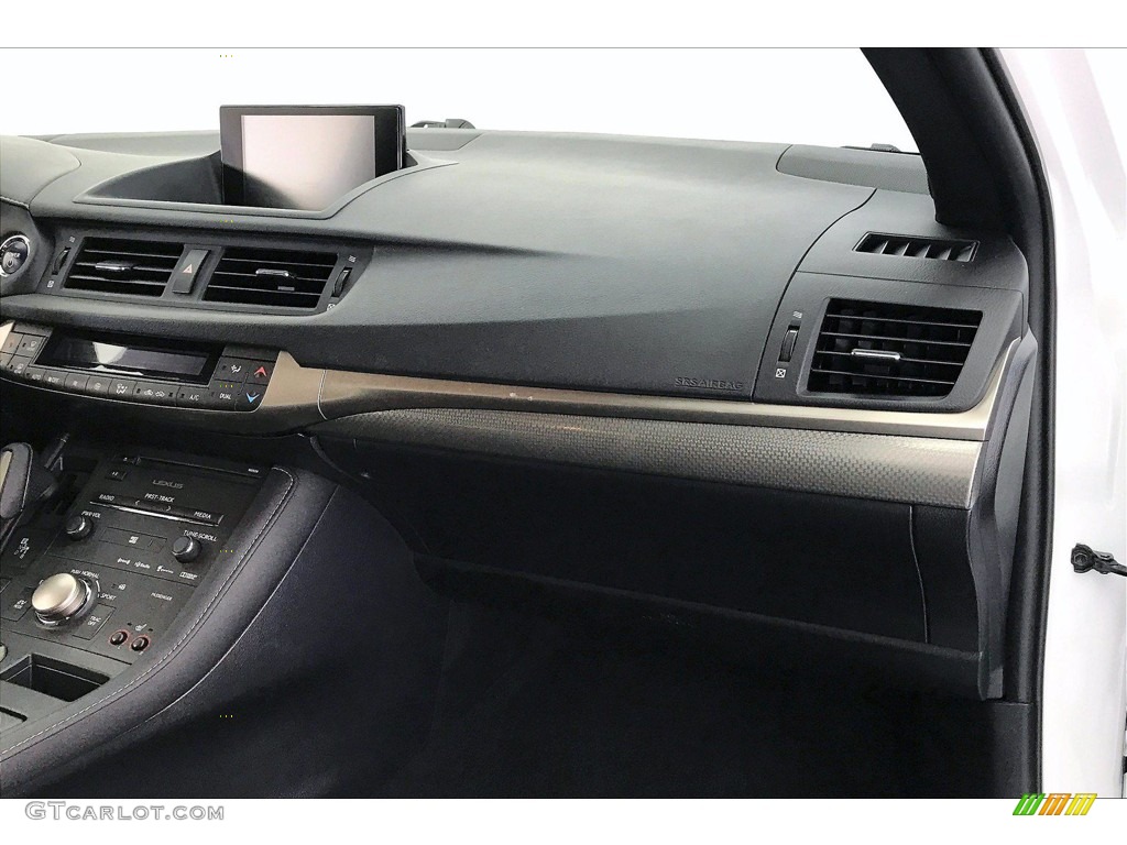 2016 Lexus CT 200h F Sport Hybrid Black Dashboard Photo #140039077