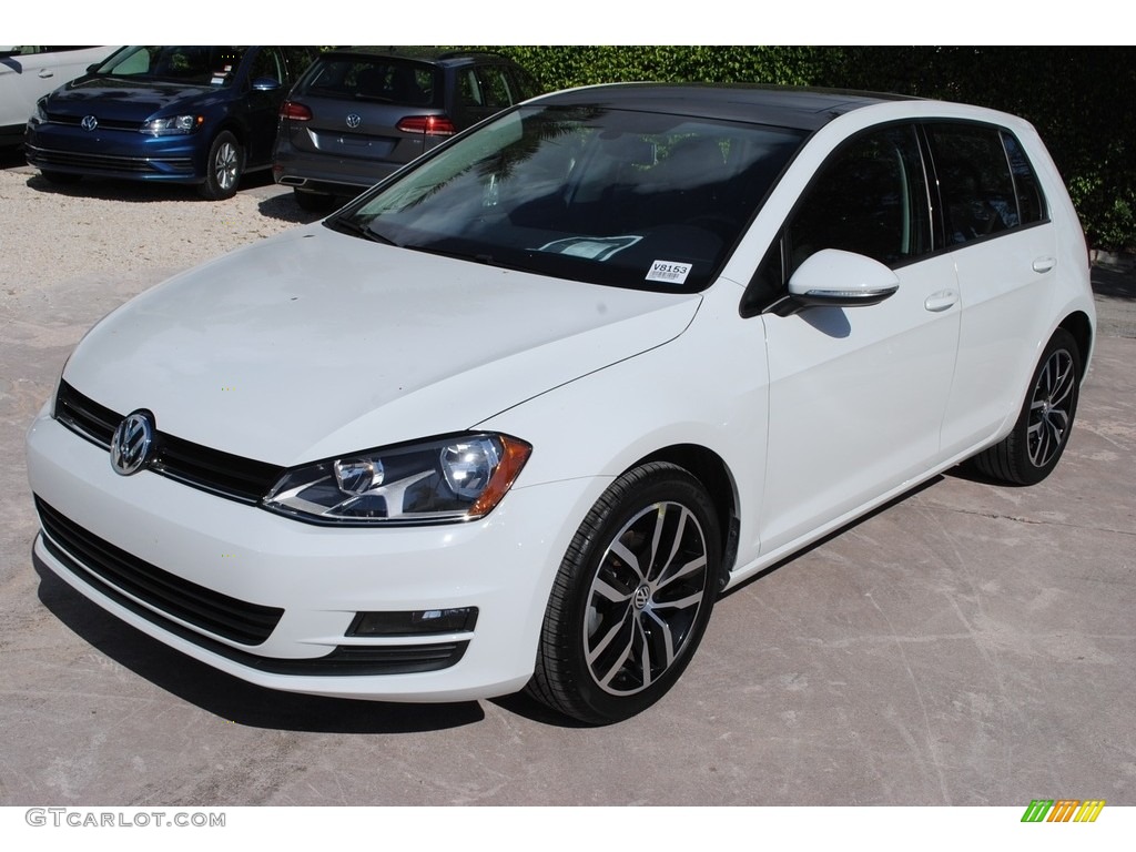 Pure White 2017 Volkswagen Golf 4 Door 1.8T SE Exterior Photo #140039782