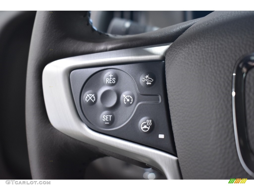 2021 GMC Canyon Denali Crew Cab 4WD Cocoa/Dark Atmosphere Steering Wheel Photo #140039917