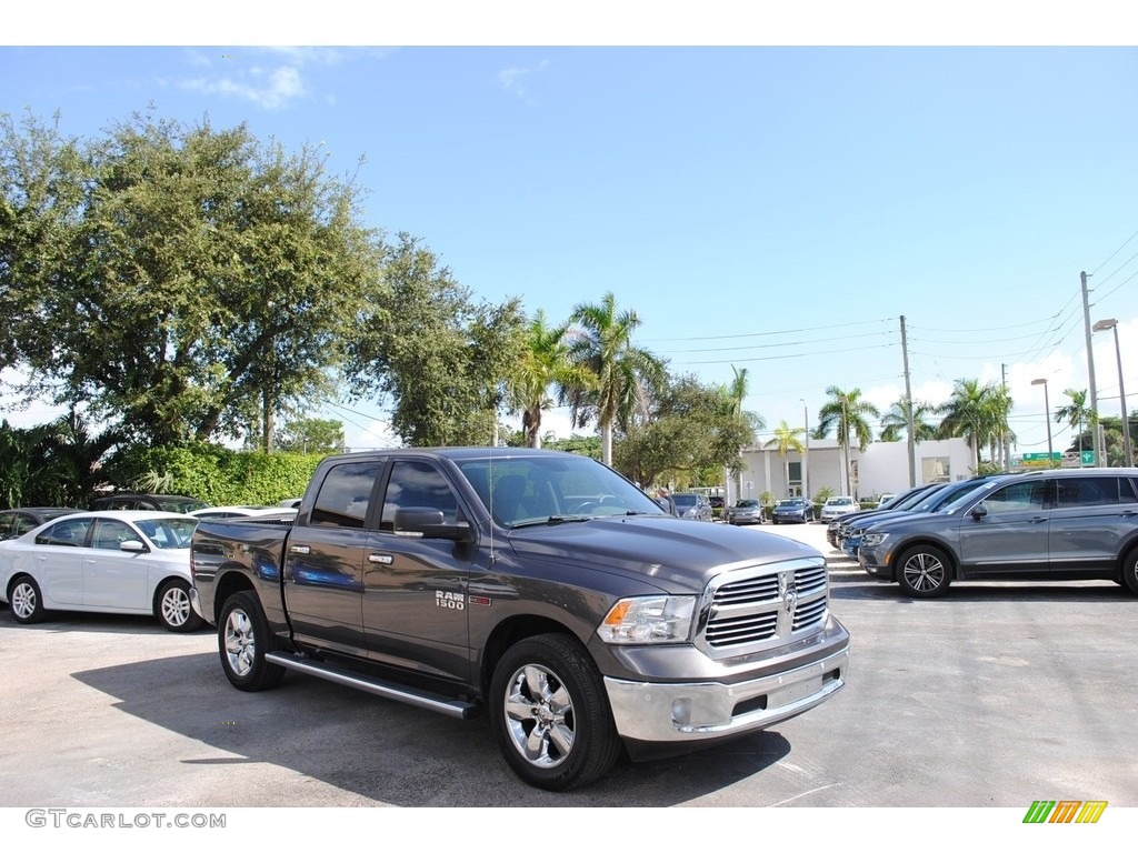 2017 1500 Big Horn Crew Cab - Granite Crystal Metallic / Black/Diesel Gray photo #1