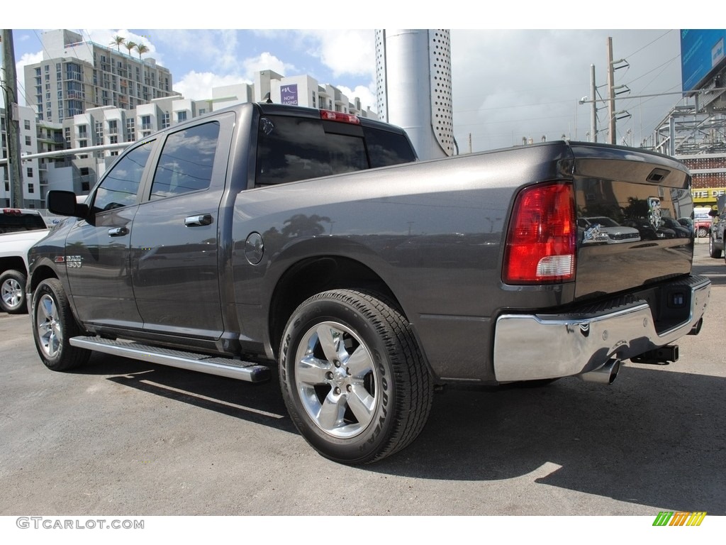 2017 1500 Big Horn Crew Cab - Granite Crystal Metallic / Black/Diesel Gray photo #7