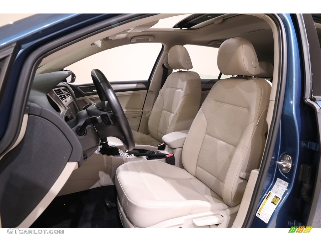 Beige Interior 2017 Volkswagen Golf 4 Door 1.8T Wolfsburg Photo #140041498
