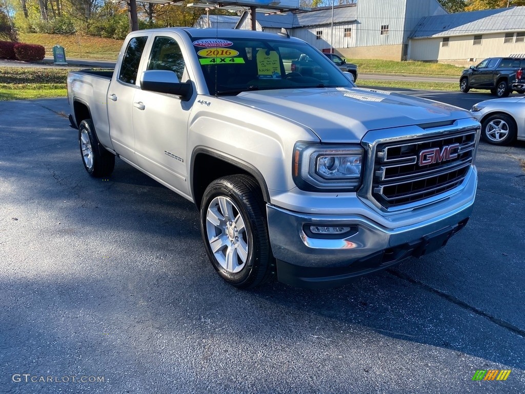 Quicksilver Metallic 2016 GMC Sierra 1500 SLE Double Cab 4WD Exterior Photo #140042668