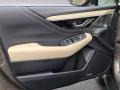 Warm Ivory 2021 Subaru Outback 2.5i Limited Door Panel