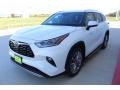 2021 Blizzard White Pearl Toyota Highlander Hybrid Platinum  photo #4