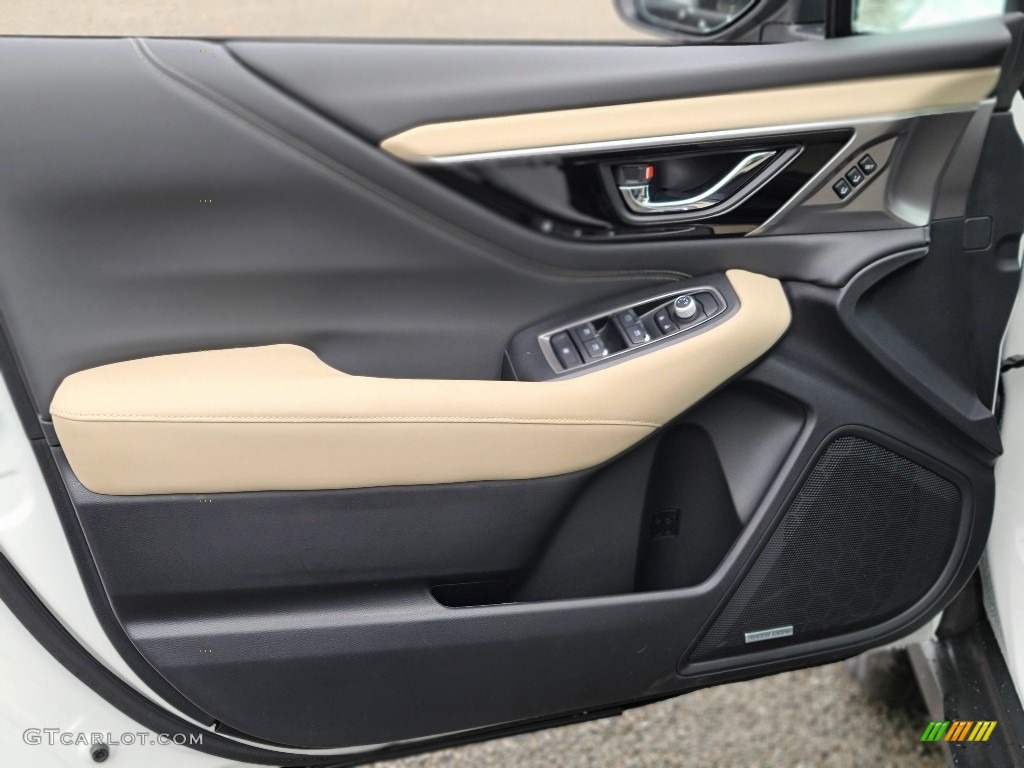 2021 Subaru Outback Limited XT Warm Ivory Door Panel Photo #140045179