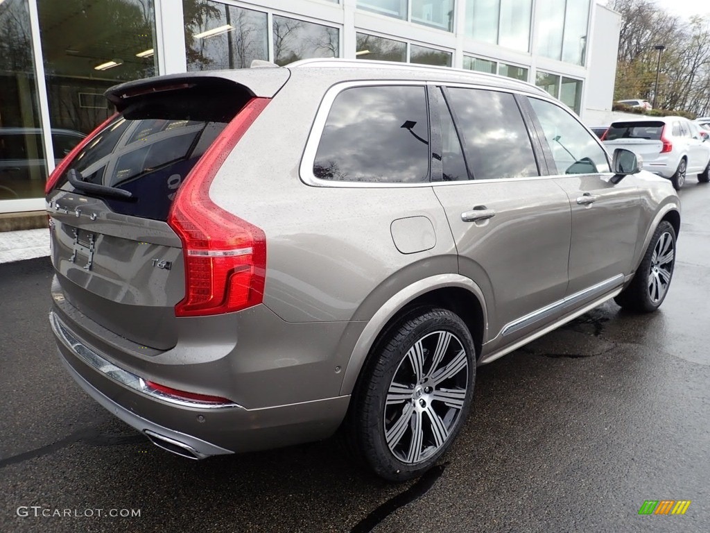 2021 XC90 T6 AWD Inscription - Pebble Grey Metallic / Blonde/Charcoal photo #2