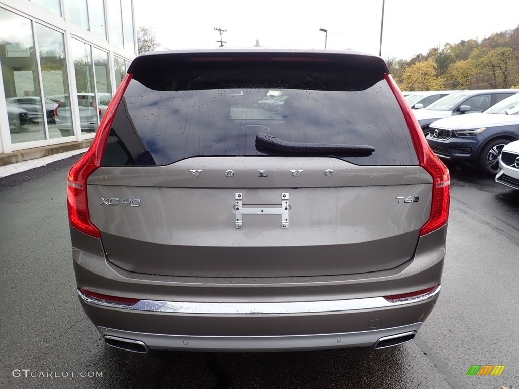 2021 XC90 T6 AWD Inscription - Pebble Grey Metallic / Blonde/Charcoal photo #3