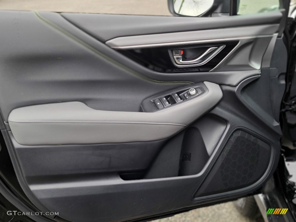 2021 Subaru Outback Onyx Edition XT Gray StarTex Urethane Door Panel Photo #140045566
