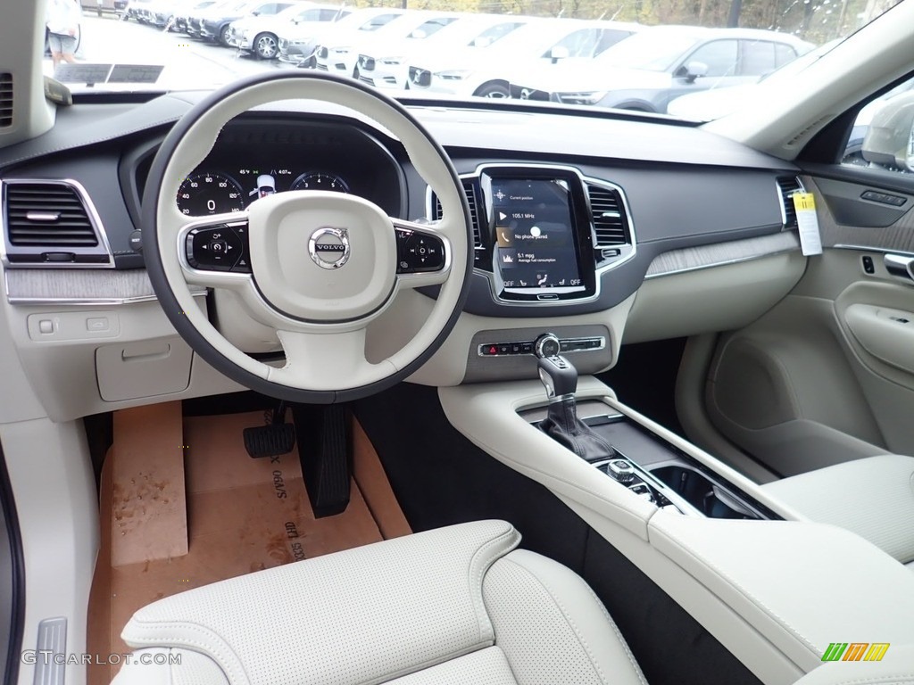 Blonde/Charcoal Interior 2021 Volvo XC90 T6 AWD Inscription Photo #140045575