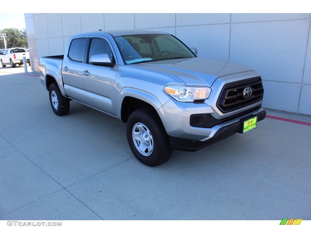 2020 Tacoma SR Double Cab 4x4 - Silver Sky Metallic / Cement photo #2